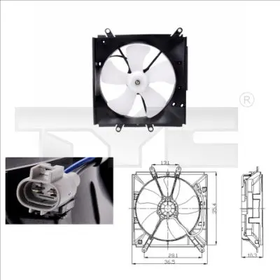 вентилатор, охлаждане на двигателя TYC                 