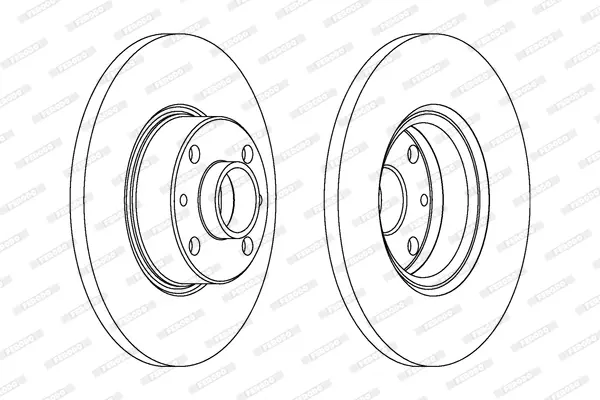 спирачен диск FERODO              
