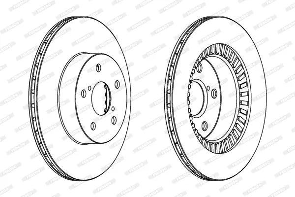 спирачен диск FERODO              