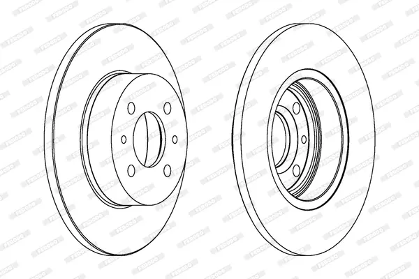 спирачен диск FERODO              