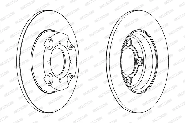 спирачен диск FERODO              