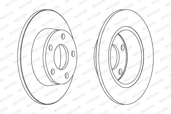 спирачен диск FERODO              