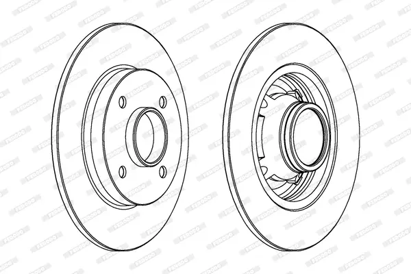спирачен диск FERODO              