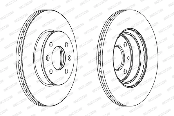 спирачен диск FERODO              