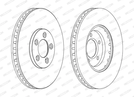 спирачен диск FERODO              