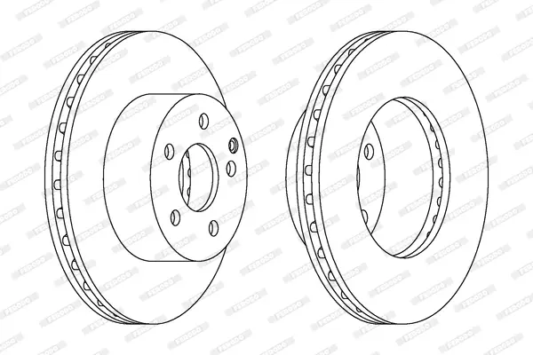спирачен диск FERODO              