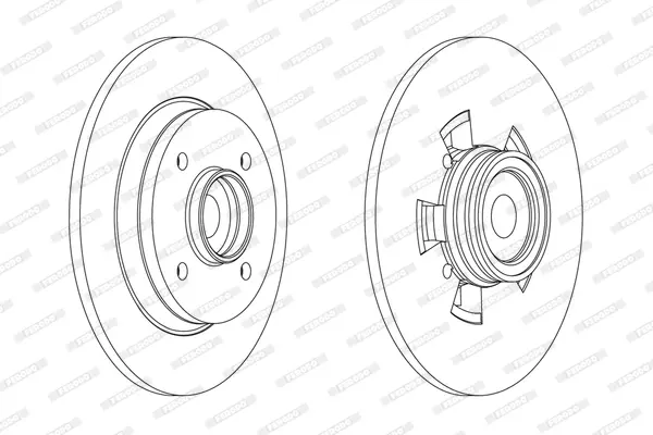 спирачен диск FERODO              
