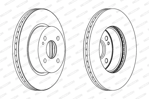 спирачен диск FERODO              