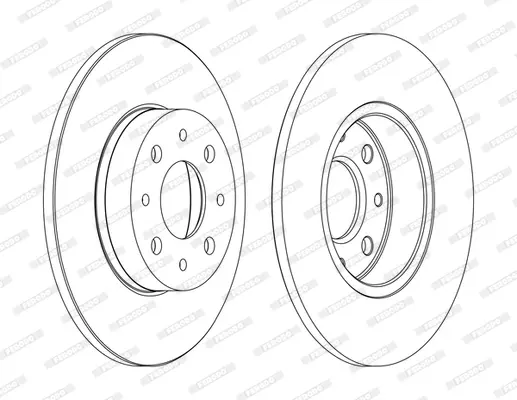 спирачен диск FERODO              