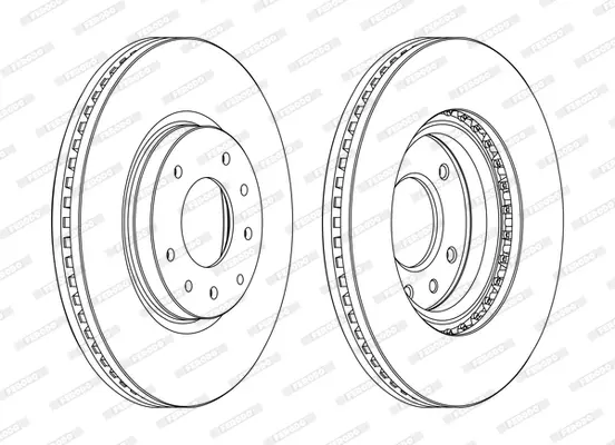 спирачен диск FERODO              