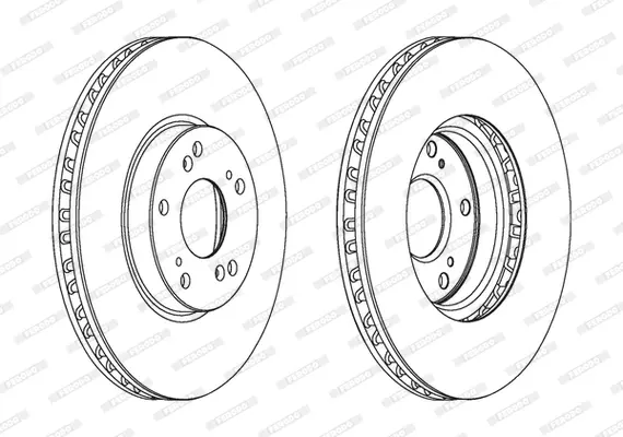 спирачен диск FERODO               DDF1775C