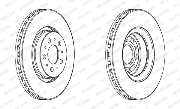 спирачен диск FERODO              