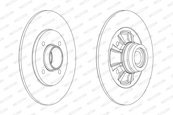 спирачен диск FERODO              