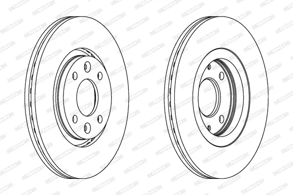 спирачен диск FERODO              