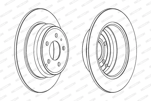 спирачен диск FERODO              