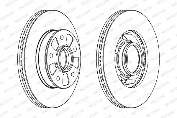спирачен диск FERODO              
