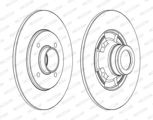 спирачен диск FERODO              