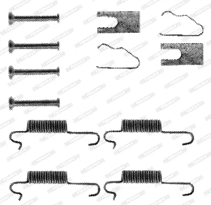 комплект принадлежности, спирани челюсти FERODO              