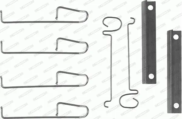 комплект принадлежности, дискови накладки FERODO              