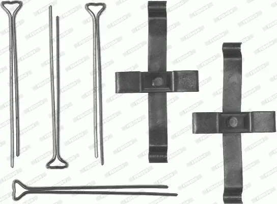 комплект принадлежности, дискови накладки FERODO              