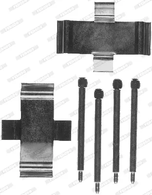 комплект принадлежности, дискови накладки FERODO              
