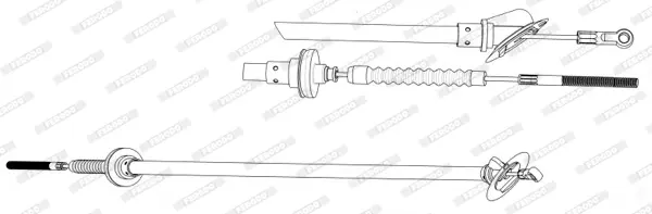 въжен механизъм, задействане на съединителя FERODO              