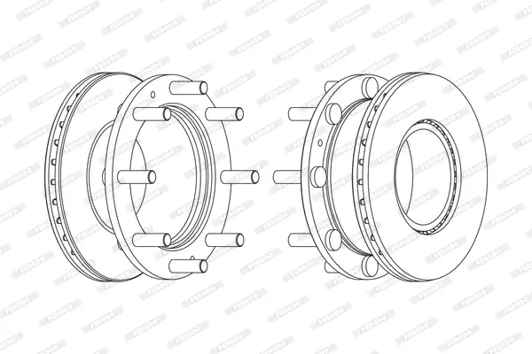 спирачен диск FERODO              