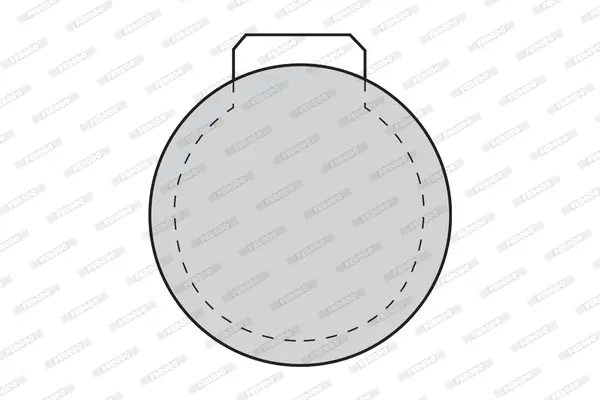 комплект спирачно феродо, дискови спирачки FERODO              