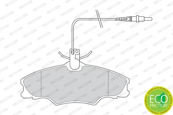 комплект спирачно феродо, дискови спирачки FERODO              