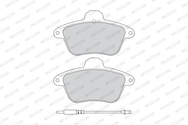 комплект спирачно феродо, дискови спирачки FERODO              