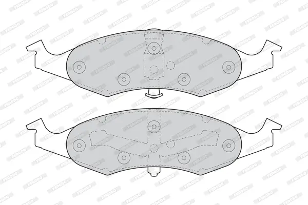 комплект спирачно феродо, дискови спирачки FERODO              