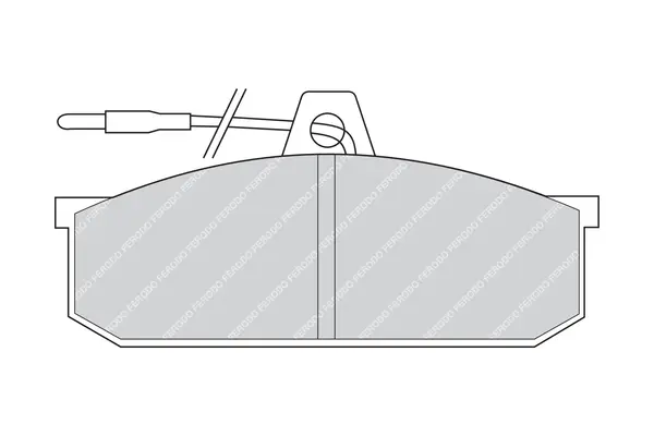 комплект спирачно феродо, дискови спирачки FERODO              