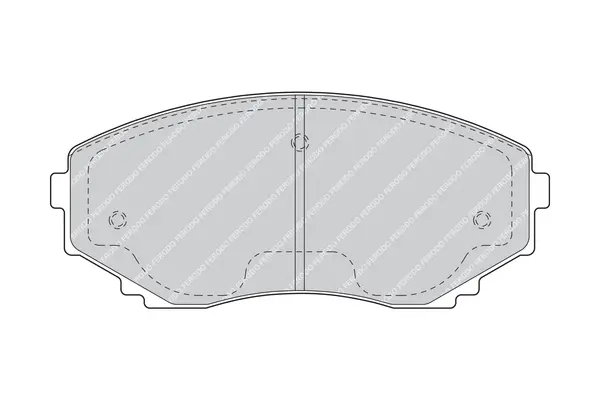 комплект спирачно феродо, дискови спирачки FERODO              