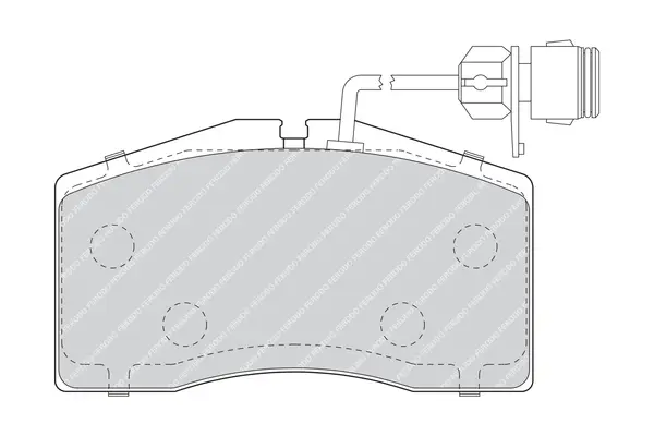 комплект спирачно феродо, дискови спирачки FERODO              
