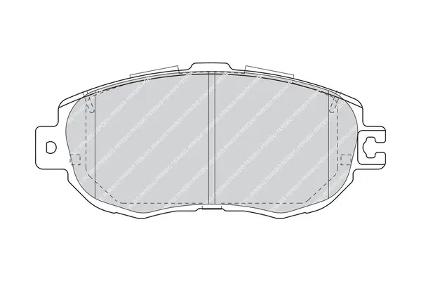 комплект спирачно феродо, дискови спирачки FERODO              