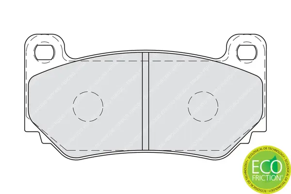 комплект спирачно феродо, дискови спирачки FERODO              