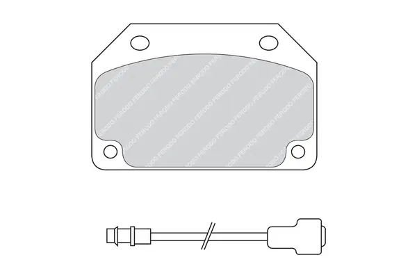 комплект спирачно феродо, дискови спирачки FERODO              