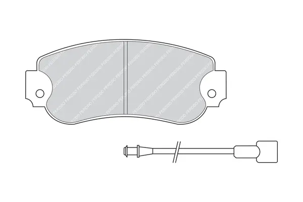 комплект спирачно феродо, дискови спирачки FERODO              