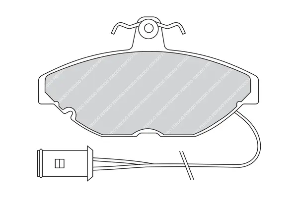 комплект спирачно феродо, дискови спирачки FERODO              
