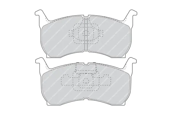комплект спирачно феродо, дискови спирачки FERODO              