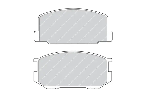 комплект спирачно феродо, дискови спирачки FERODO              