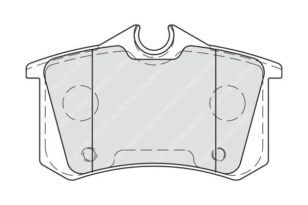 комплект спирачно феродо, дискови спирачки FERODO              