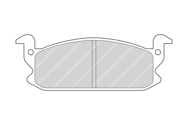 комплект спирачно феродо, дискови спирачки FERODO              