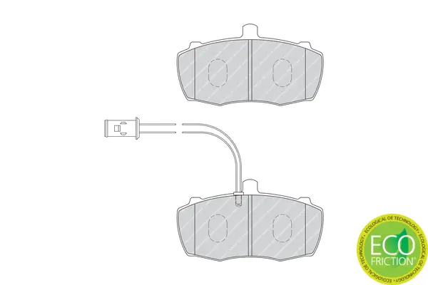 комплект спирачно феродо, дискови спирачки FERODO              