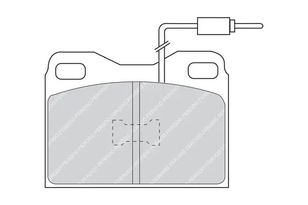 комплект спирачно феродо, дискови спирачки FERODO              