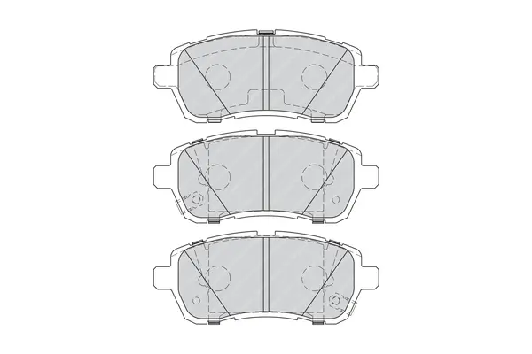 комплект спирачно феродо, дискови спирачки FERODO              