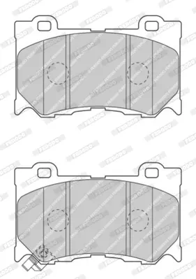 комплект спирачно феродо, дискови спирачки FERODO              