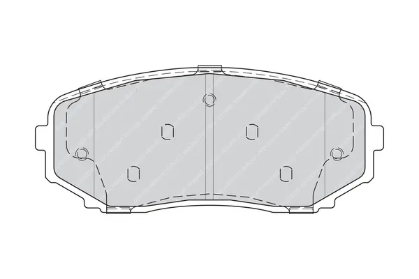 комплект спирачно феродо, дискови спирачки FERODO              