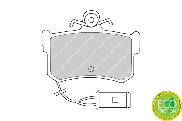 комплект спирачно феродо, дискови спирачки FERODO              
