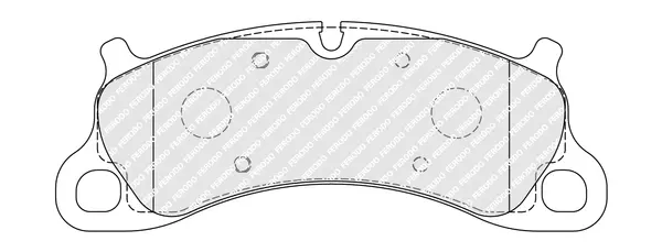 комплект спирачно феродо, дискови спирачки FERODO              